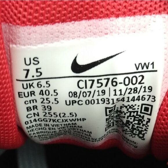 Nike Air Max 1 Golf Spikeless Golf Shoes Sneakers Men's Size 7.5 Grey, Red, Blue - Picture 8 of 8